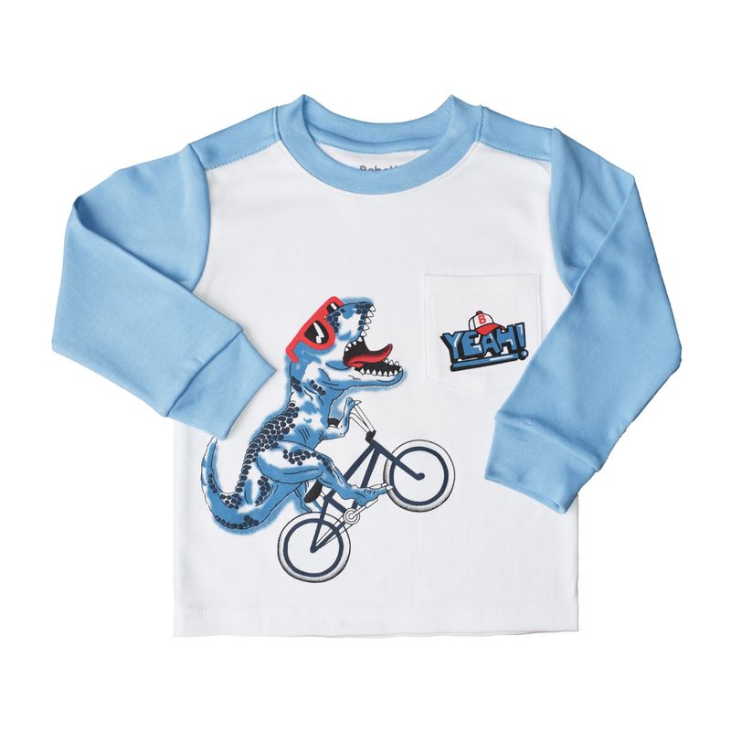 BEBELU - Polo Pima Dino Manga Corta Para Niño Bebelú