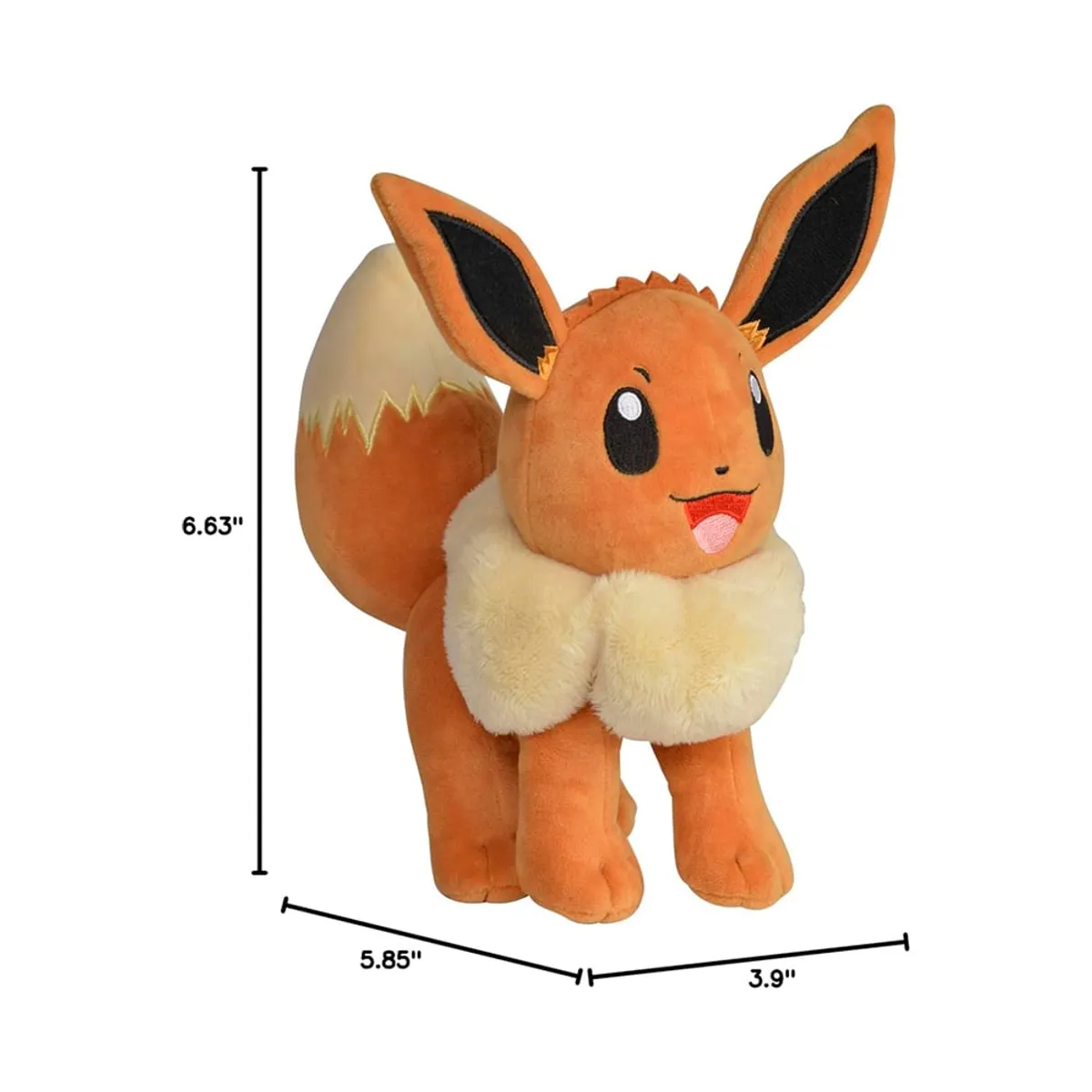 POKEMON - Pokemon Peluche Eevee Jazwares  21 cm