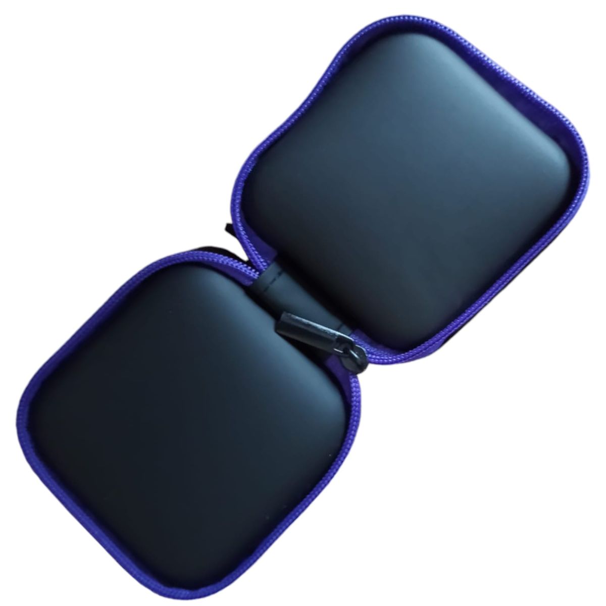 GENERICO - Case Estuche Funda Protector Para Auriculares COLOR NEGRO MORADO