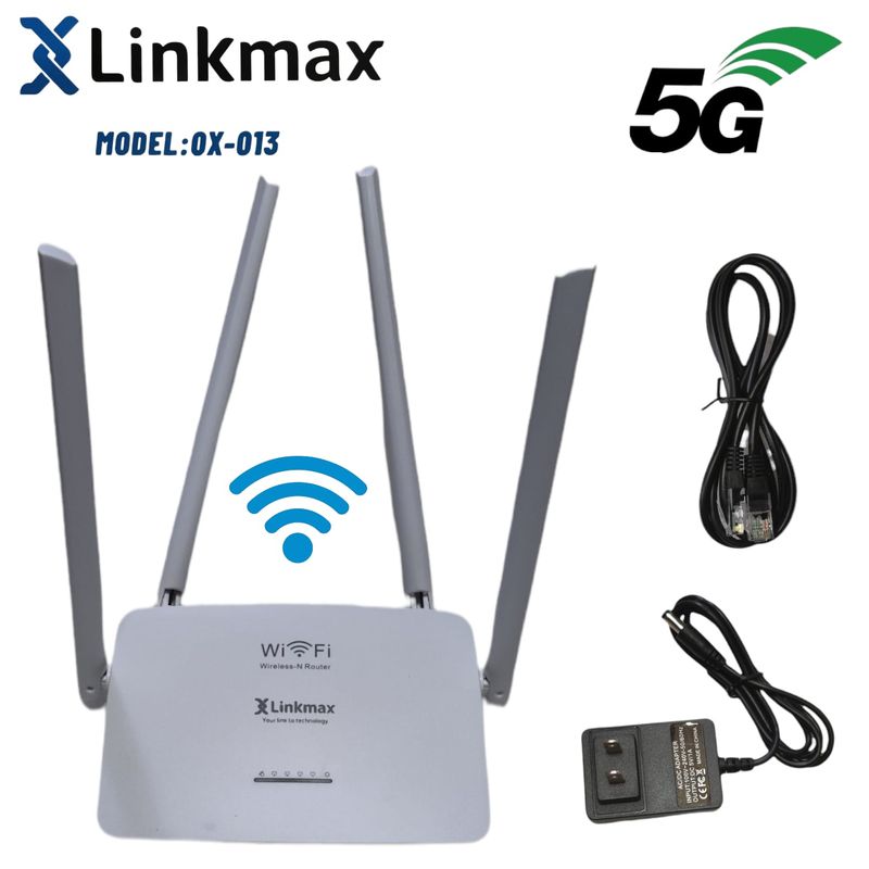 OEM - Linkmax Router Inalámbrico 4Antenas 24GHz 100MBPS Wireless Enrutador