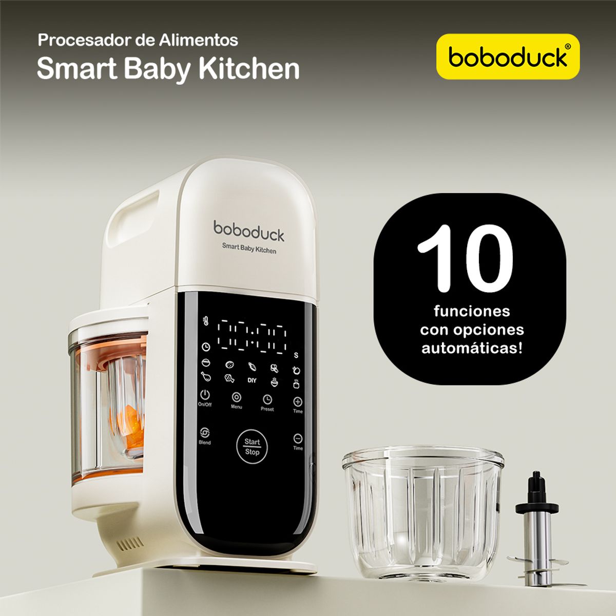 BOBODUCK - Procesador de Alimentos Baby Smart Kitchen Boboduck