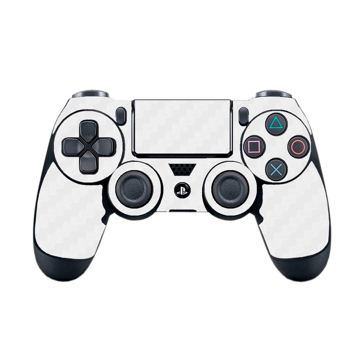 GENERICO - Skin Adhesivo Fibra de Carbono Blanco para Ps4 Fat
