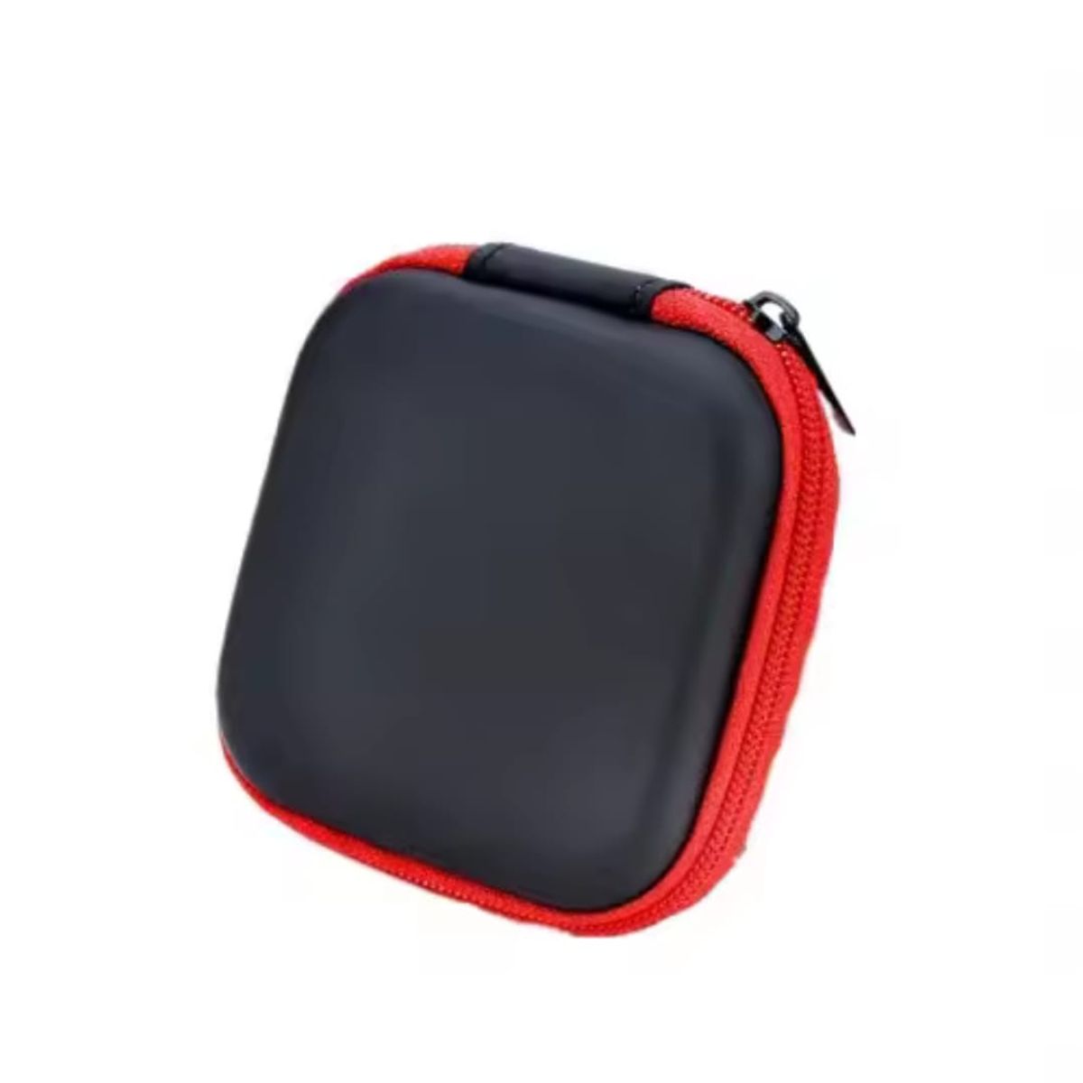 GENERICO - Case Estuche Funda Protector Para Auriculares COLOR NEGRO ROJO