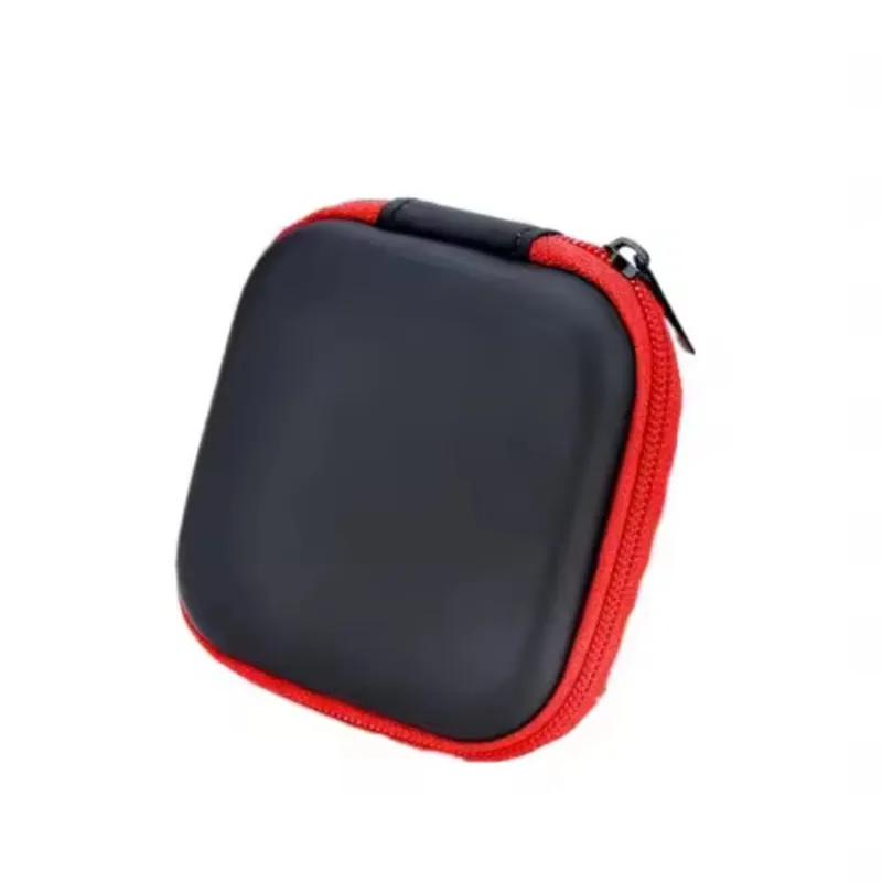 GENERICO - Case Estuche Funda Protector Para Auriculares COLOR NEGRO ROJO