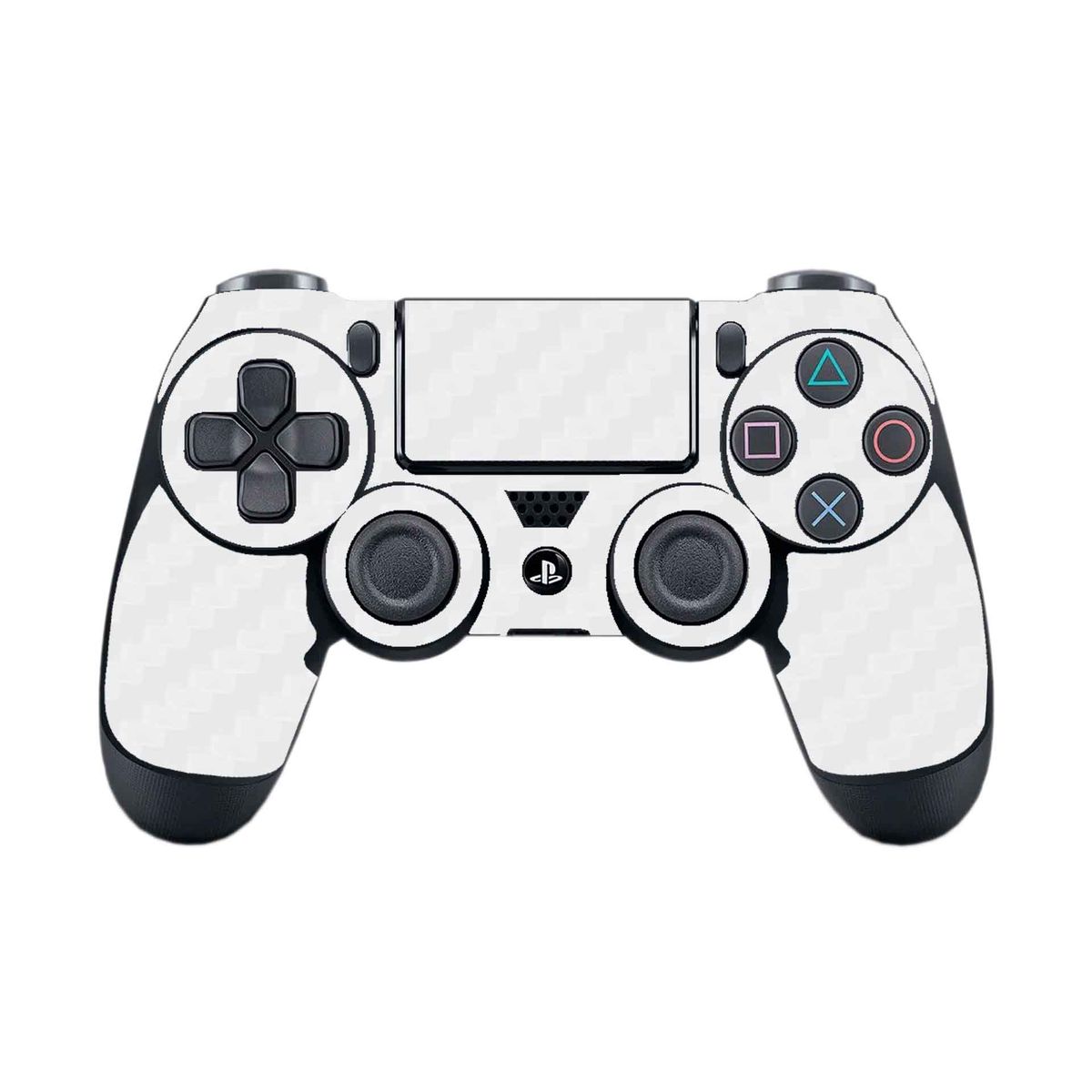 GENERICO - Skin Adhesivo Ps4 Pro Fibra de Carbono Blanco