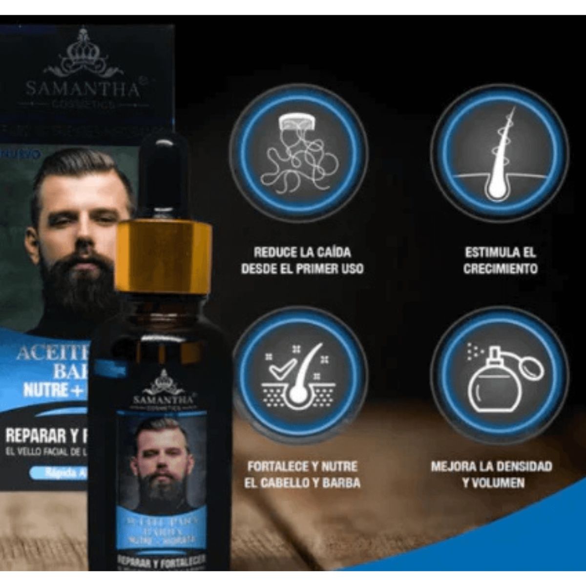 ROHS - Aceite para crecimiento de bigote y barba