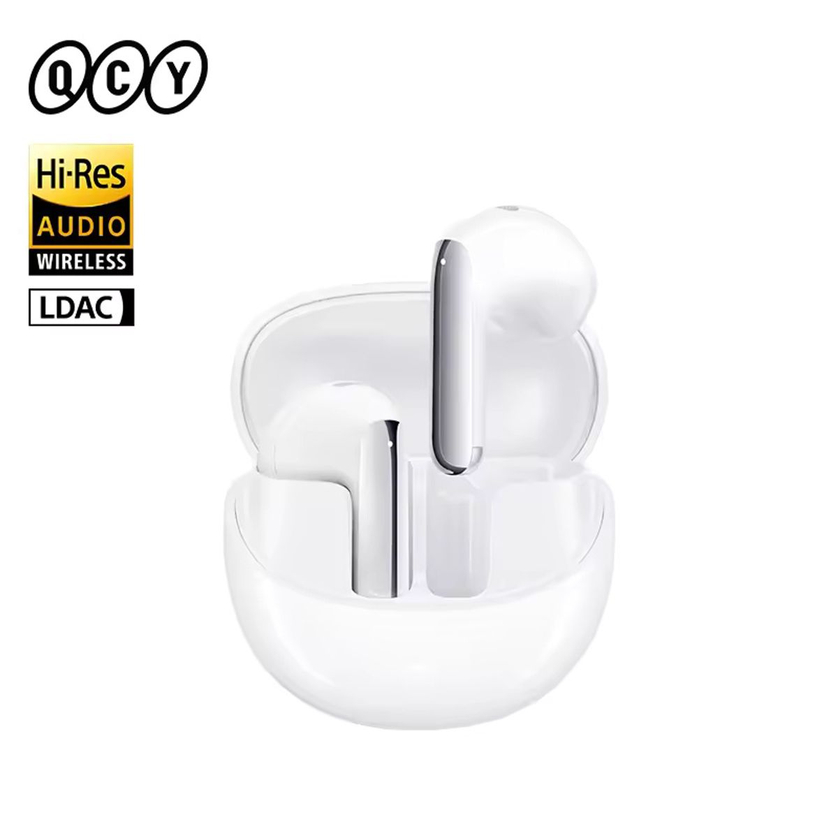 QCY - Audifonos Bluetooth QCY HT10 Ailybuds Pro+ 5.3 LDAC y Hi-Res Blanco