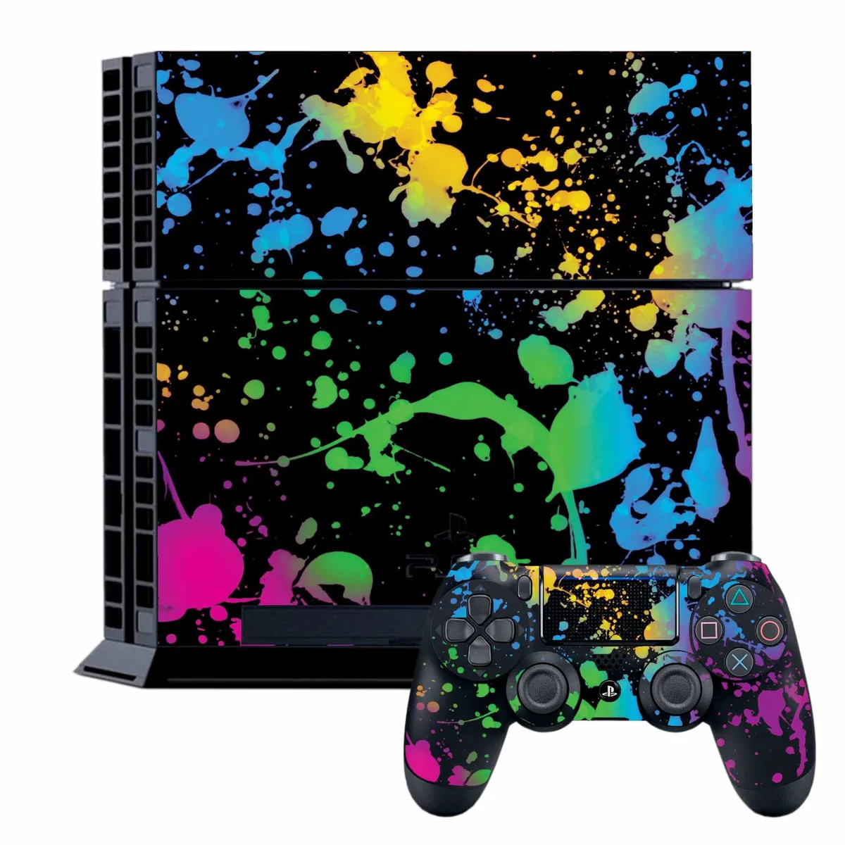 GENERICO - Skin Adhesivo Splash multicolor para Ps4 Fat