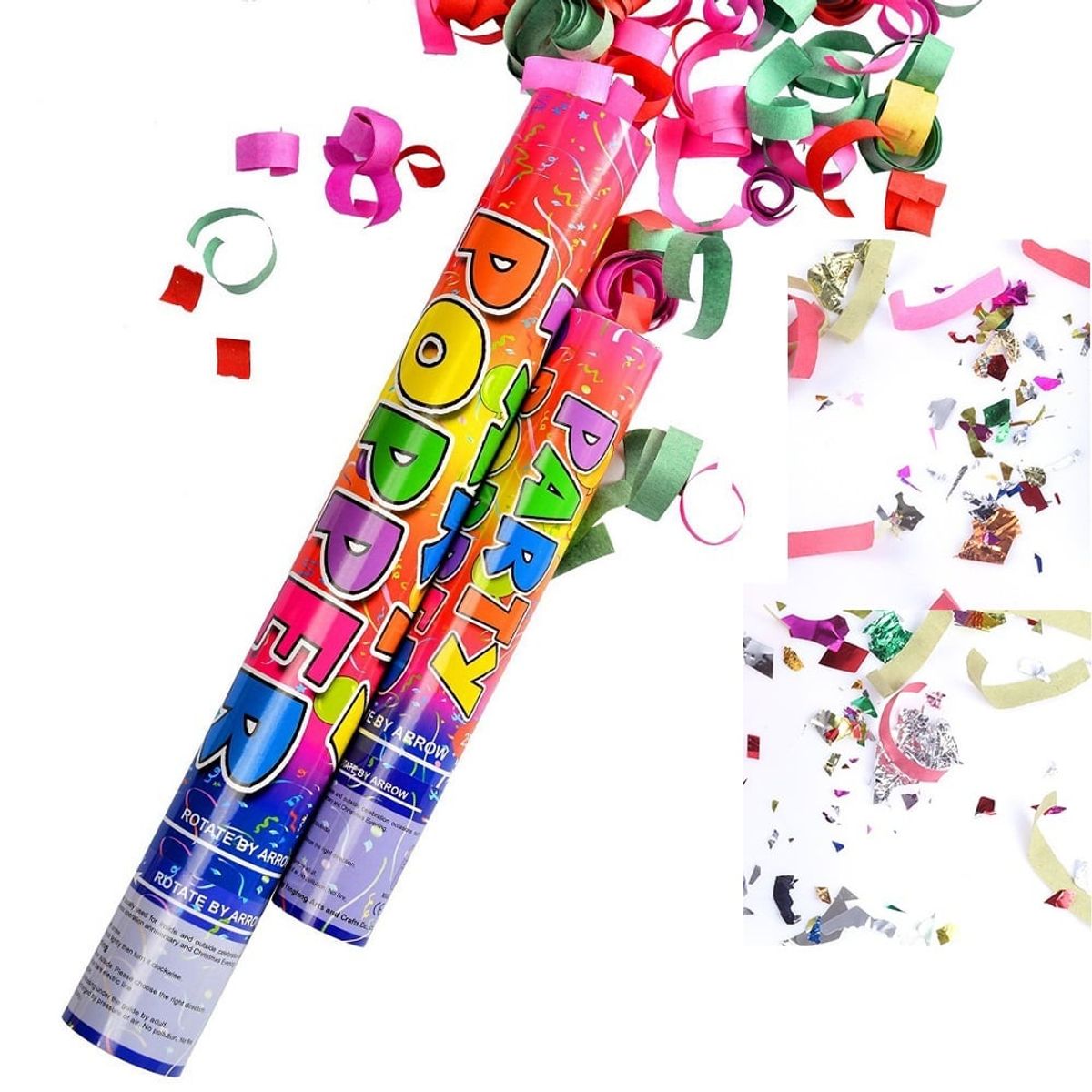 GENERICO - Confeti Bombarda explosiva para fiestas 60cm