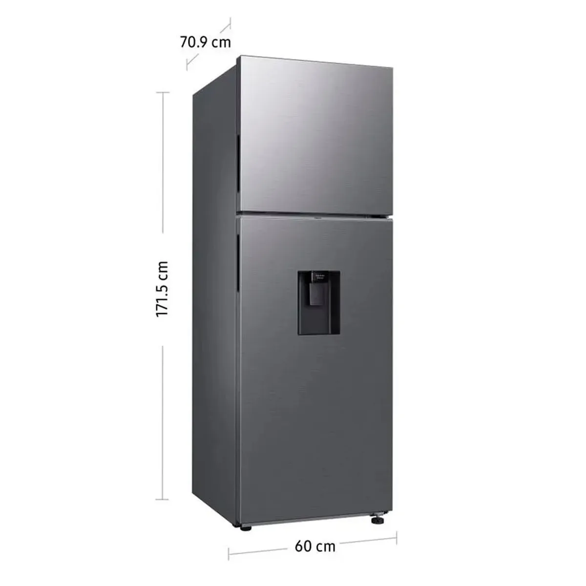 SAMSUNG - Refrigeradora Samsung Top Mount 341Lt RT35DG5720S9PE Silver