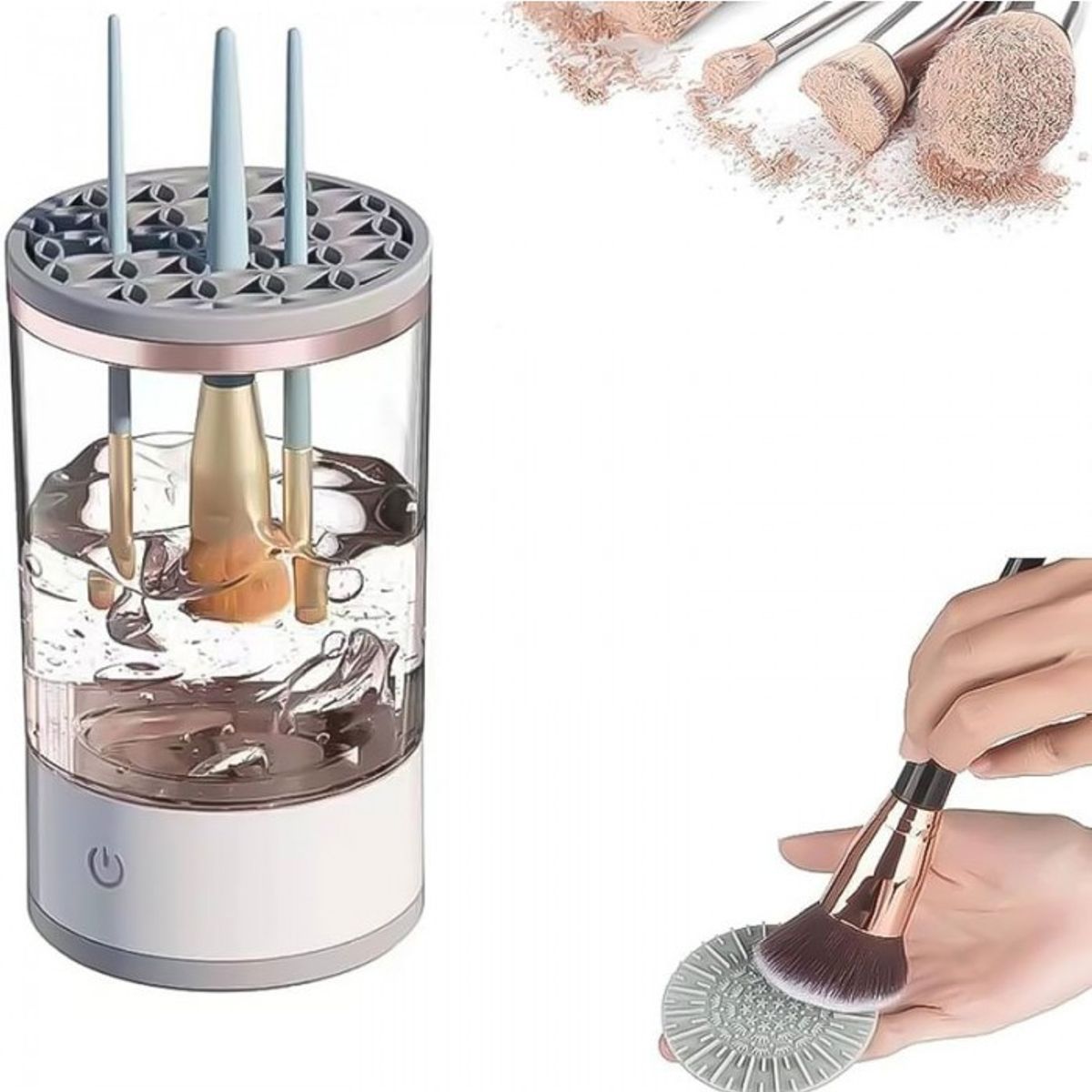 OEM - Limpiador Eléctrico de Brochas de Maquillaje con Vibración Sónica