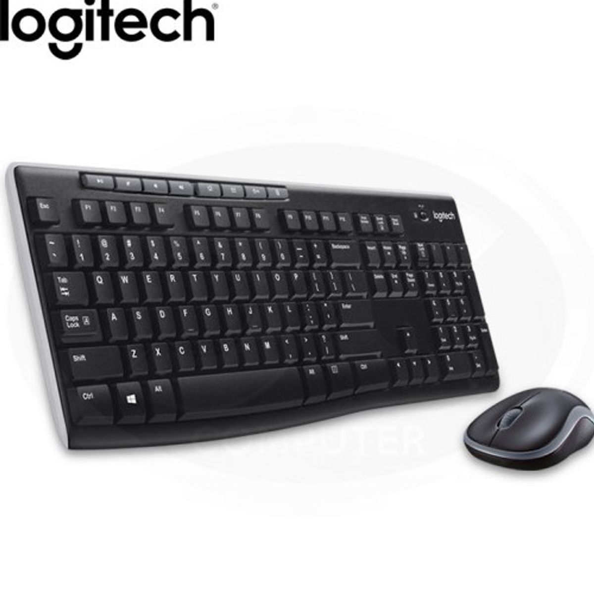 LOGITECH - Combo Teclado Mouse Logitech MK270 Inalambrico Multimedia - Negro