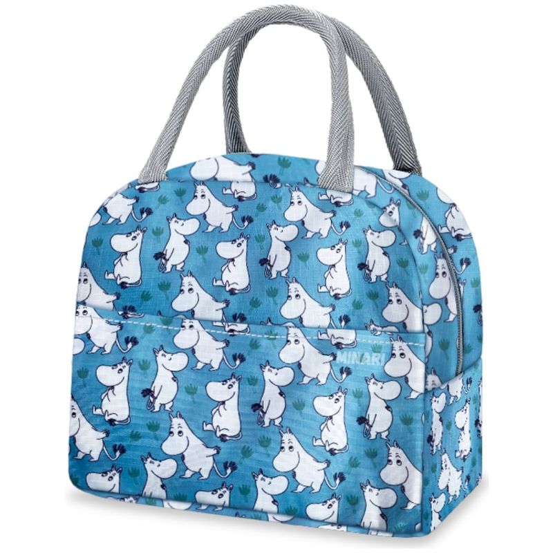 MINARI - Lonchera Térmica Fiambrera Portátil Diseño Moomin Celeste 540L