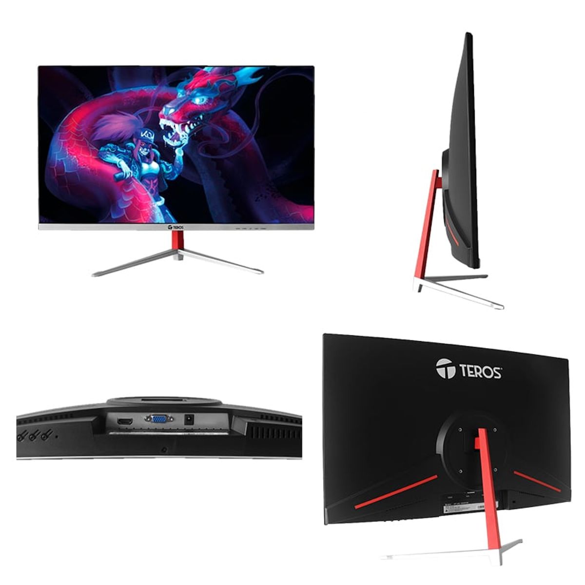 TEROS - Monitor curvo TEROS TE-2401S 238 FHD VA HDMI VGA