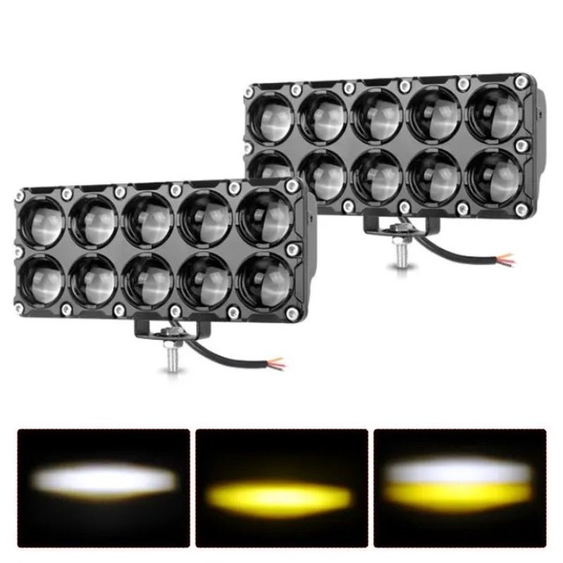 JET - Faros LED Antiniebla de 10x10 40W Alta potencia 2pcs