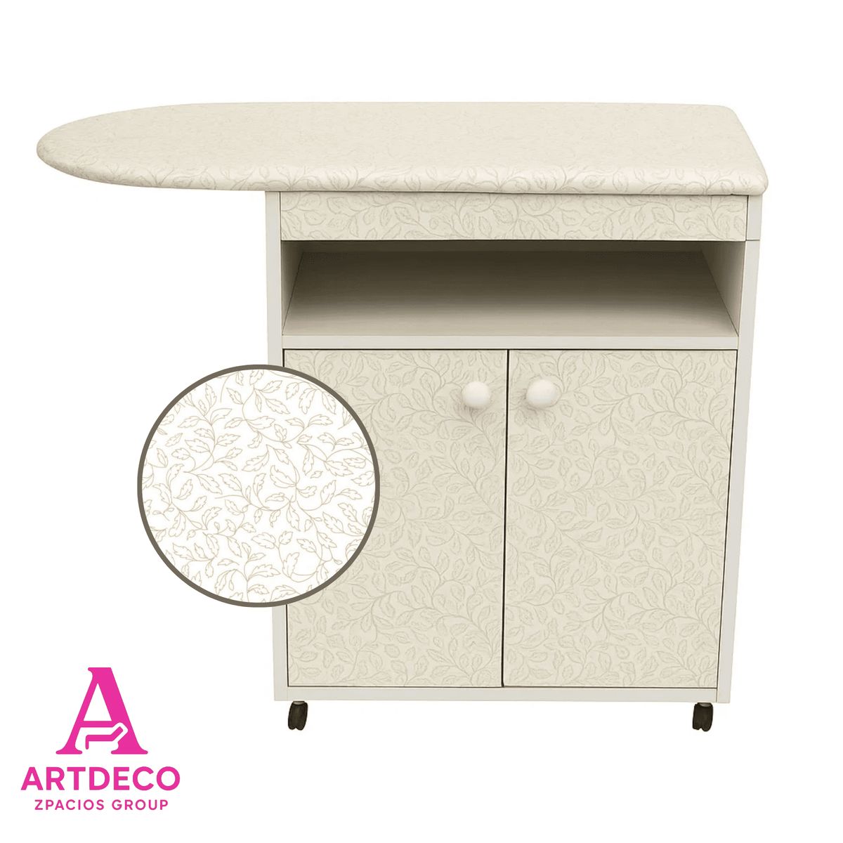 GENERICO - Planchador de ropa - color floreado fondo crema