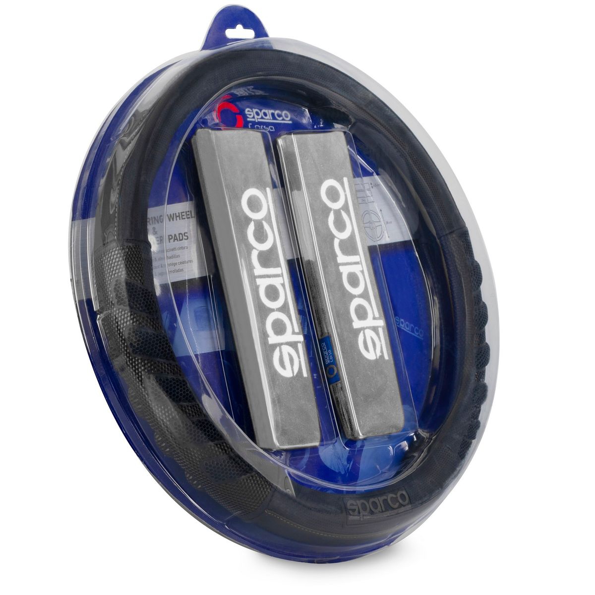 JET - Funda De Volante Sparco +Protector De Cinturon Premiun