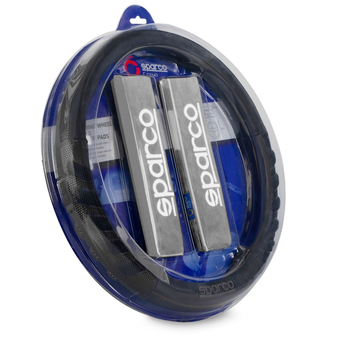 JET - Funda De Volante Sparco +Protector De Cinturon Premiun