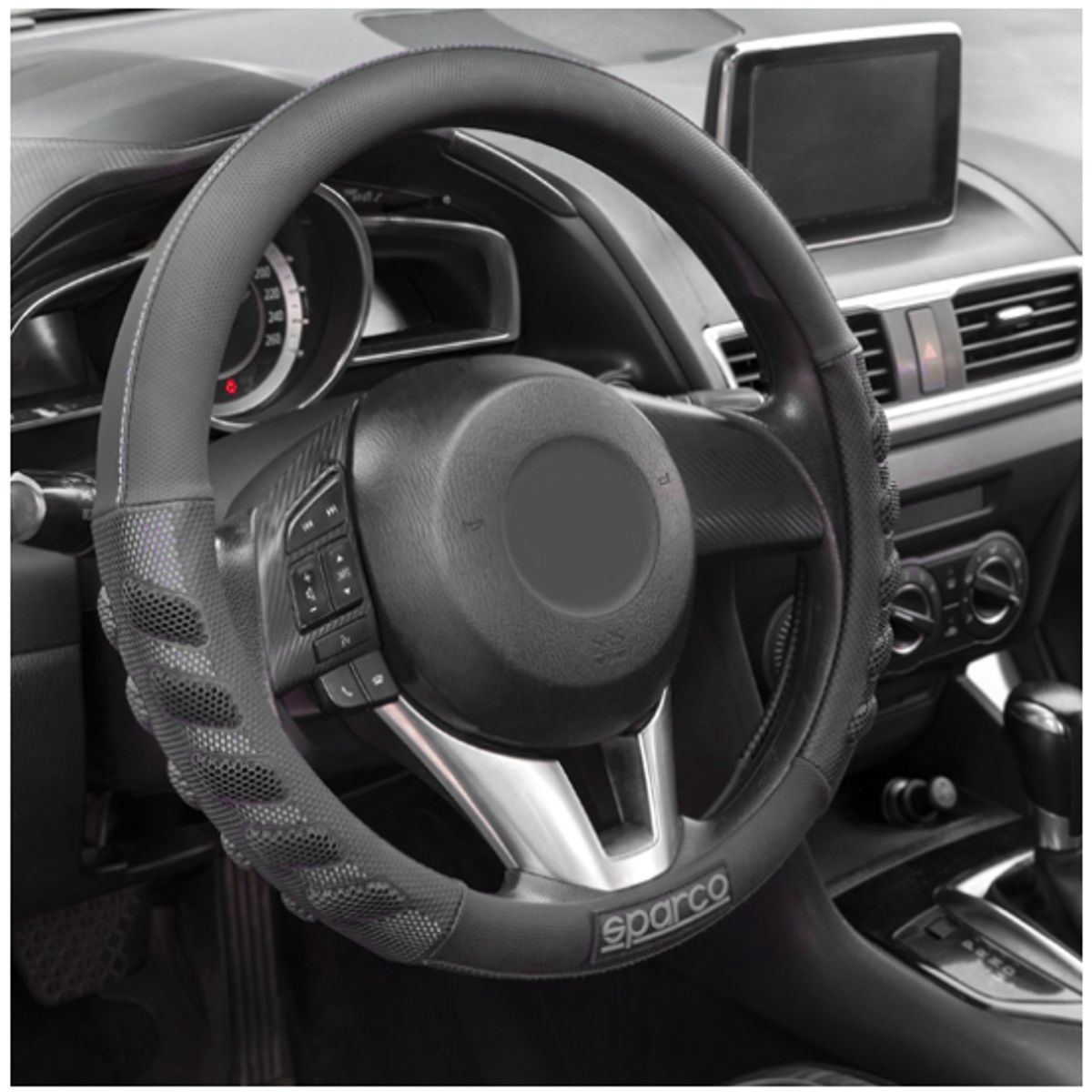 JET - Funda De Volante Sparco +Protector De Cinturon Premiun