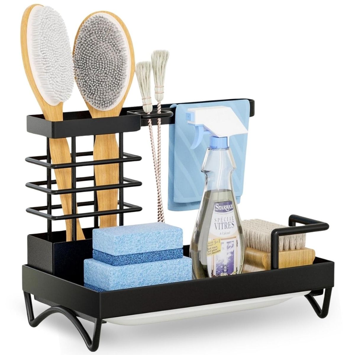 MINARI - Escurridor Organizador de Lavadero Porta Esponjas Elegante U42