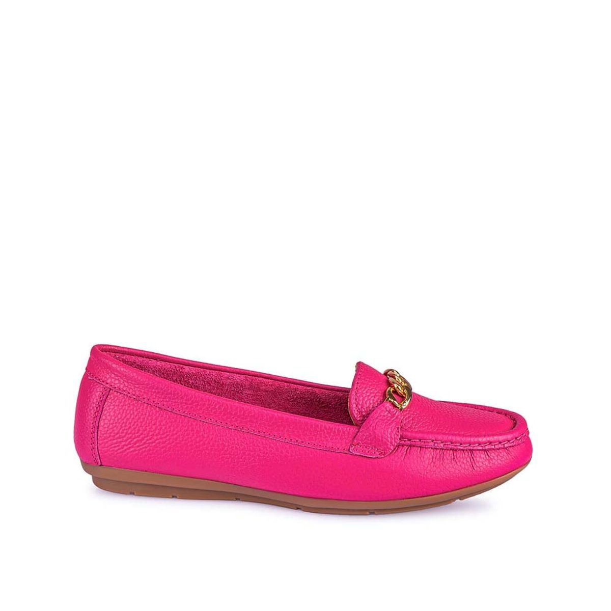 VIALE - Zapato Mocasín Casual CORE-2504 Fucsia Viale Cuero