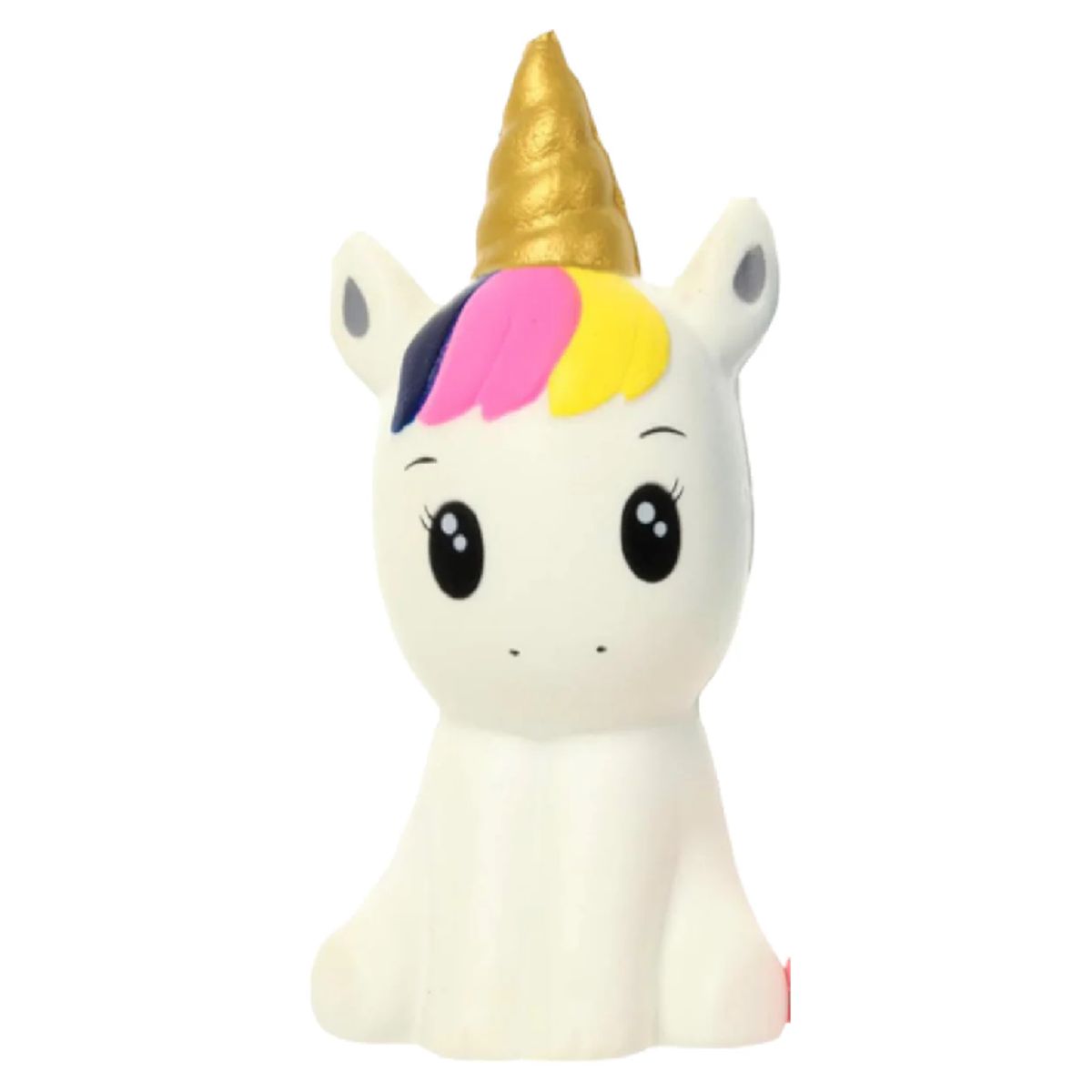 GENERICO - Juguete Squishy Unicornio con cuerno Dorado