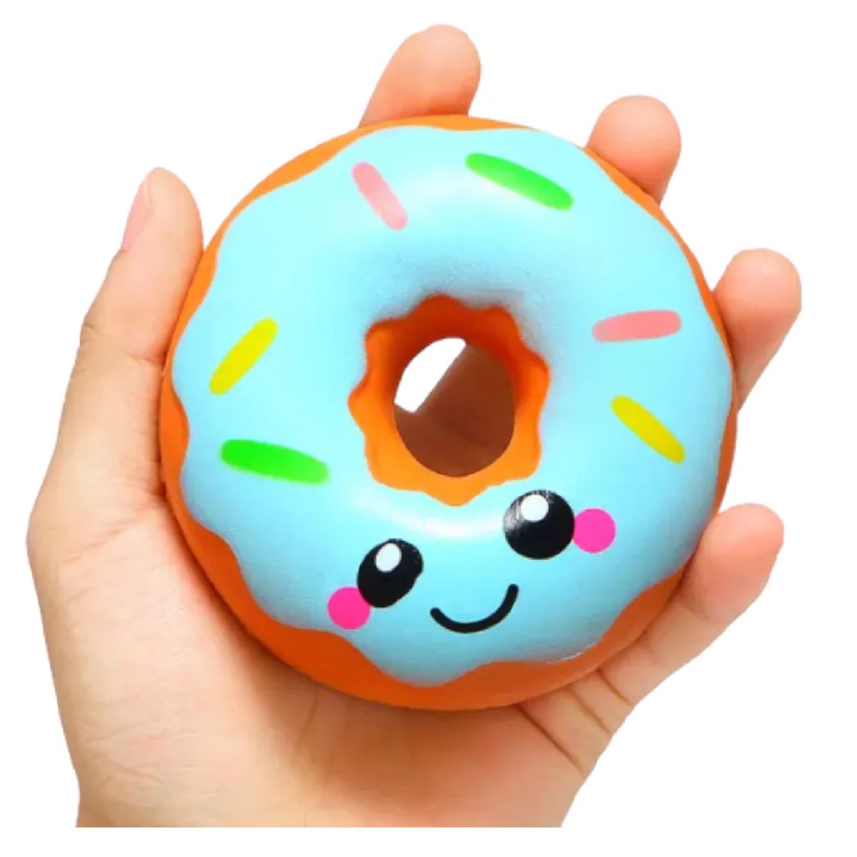 GENERICO - Juguete Squishy Donout Celeste