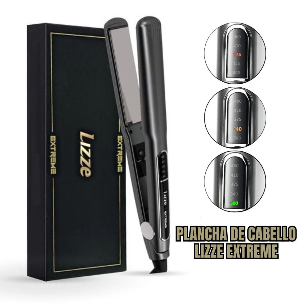 LIZZE - Plancha de Cabello LIZZE EXTREME Profesional