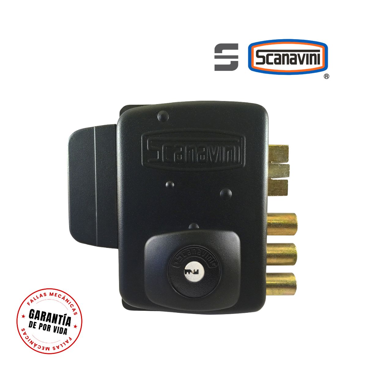 SCANAVINI - Cerradura Blindada de Sobreponer Eléctrica 2150 (abren hacia el interior)