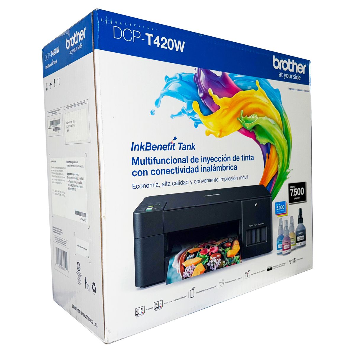 BROTHER - Impresora Brother DCP-T420W Multifuncional a Color