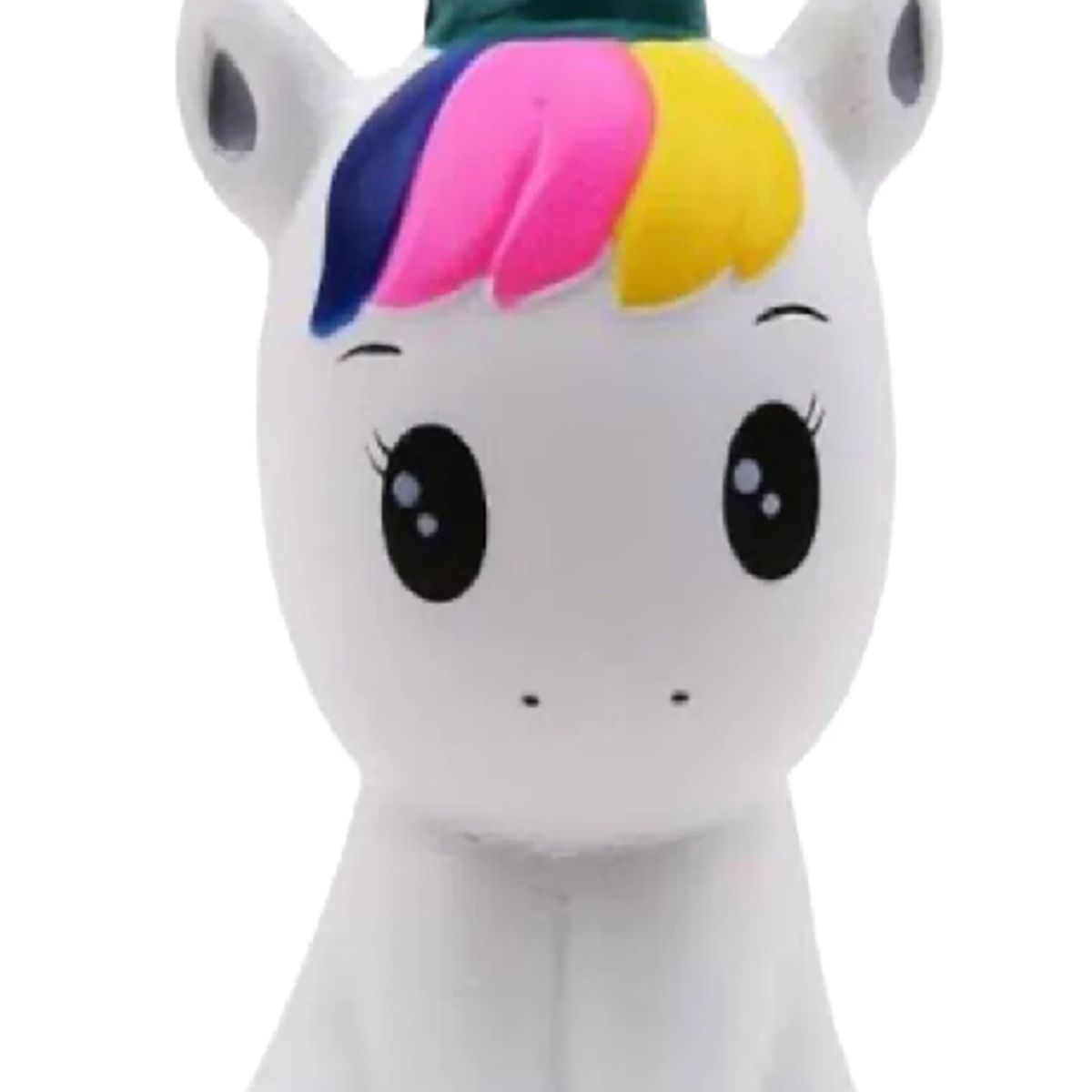 GENERICO - Juguete Squishy Unicornio con cuerno Verde