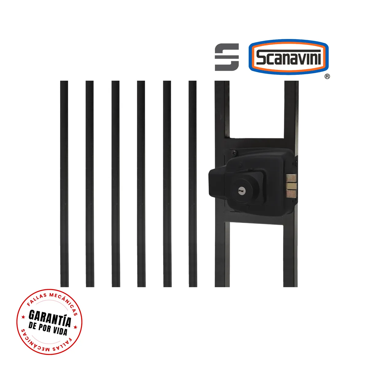 SCANAVINI - Cerradura 2050 eléctrica Blindada de sobreponer puertas hasta 50mm esp.