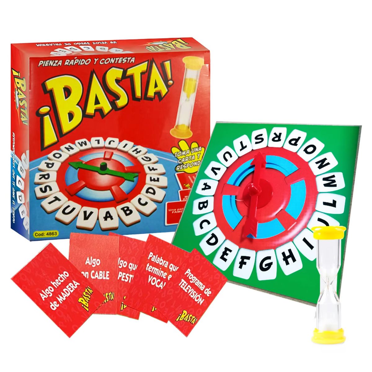 GENERICO - Juego de Mesa Basta Manual con Tarjetas
