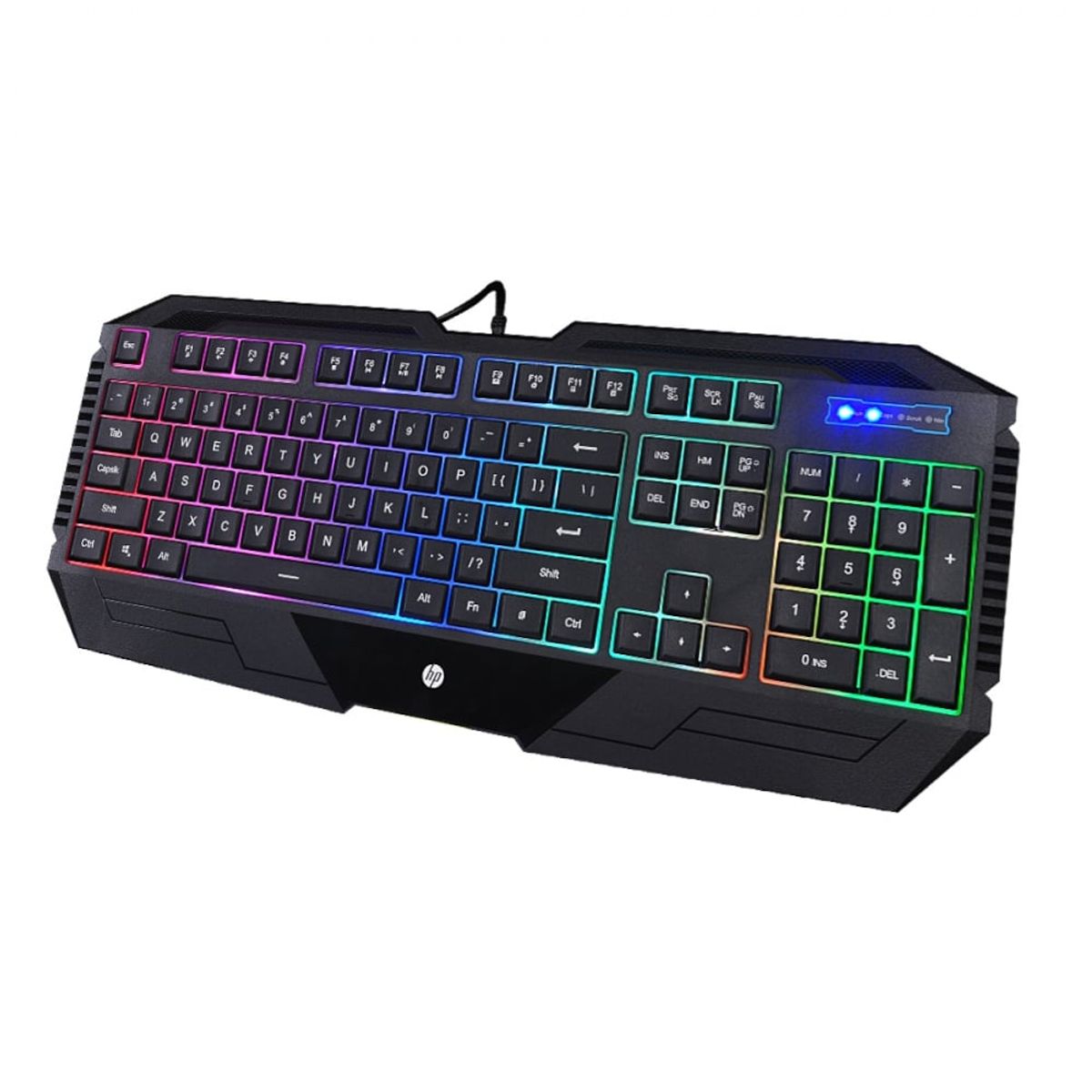 HP - Teclado Gaming HP-K110 Gamer LED Rainbow Conexión USB