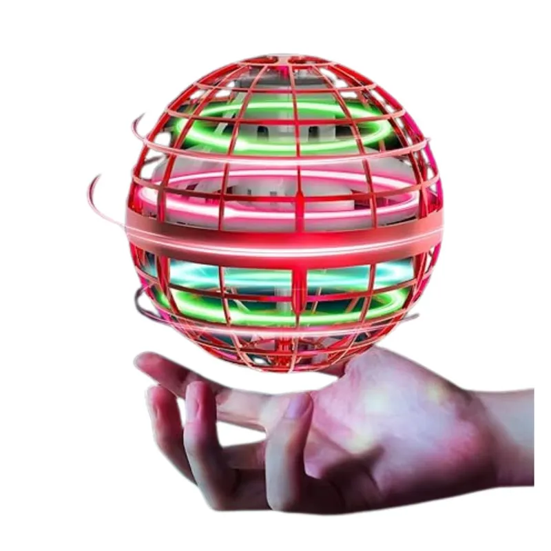 GENERICO - Mini Drone Ufo Esférico Maniobrable Rojo