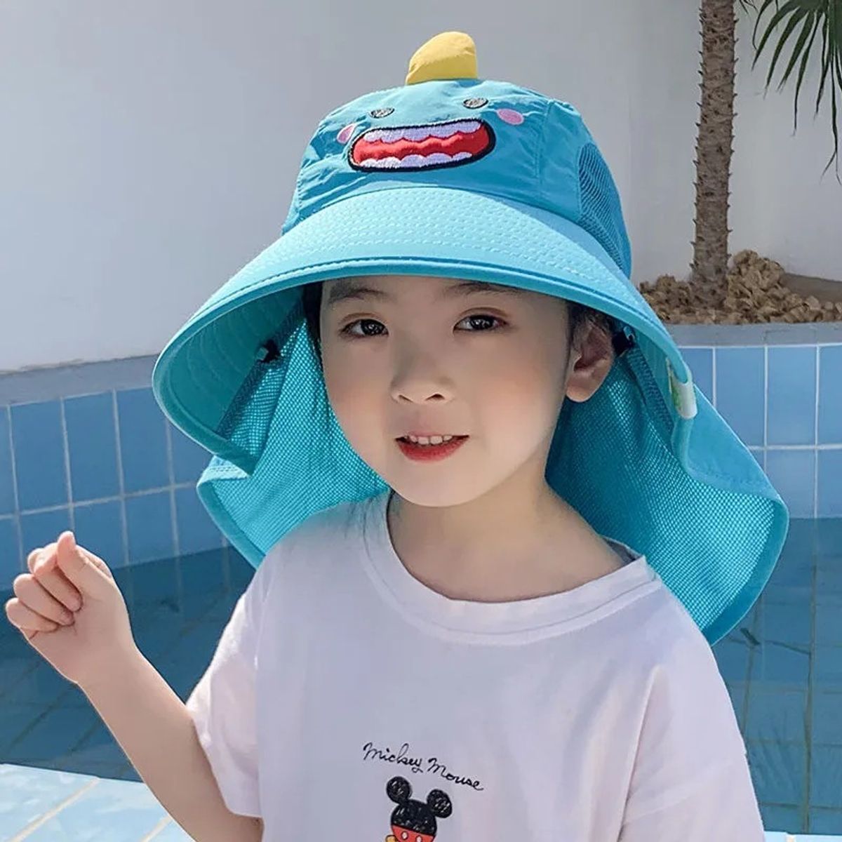 GENERICO - SOMBRERO ALA ANCHA DE ANIMALES PARA NIÑOS FPS 50