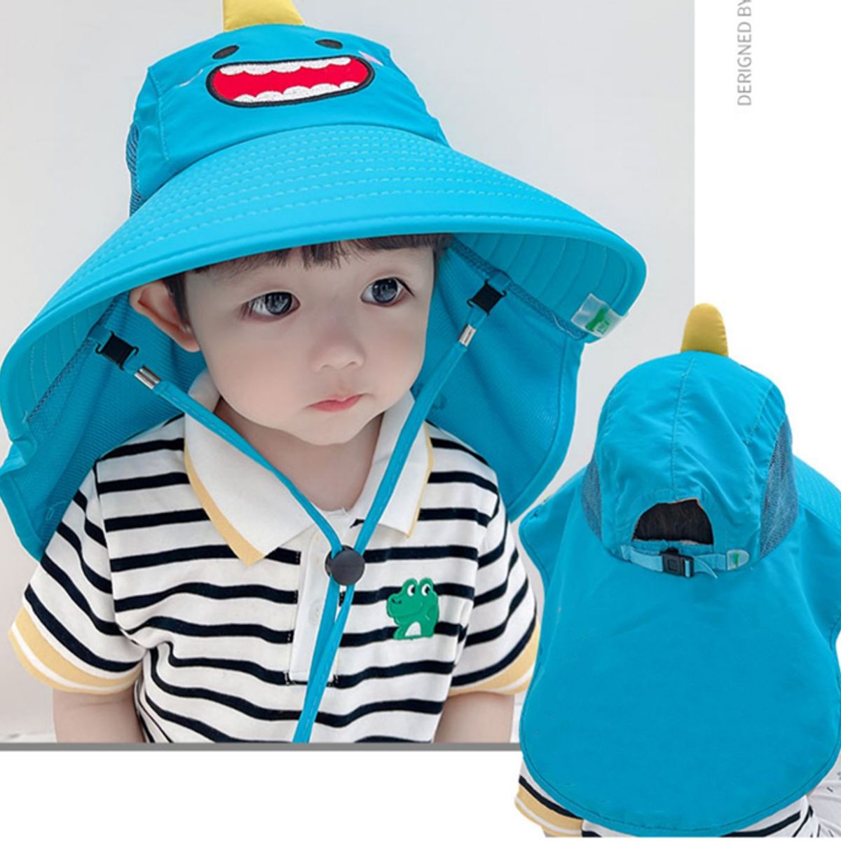 GENERICO - SOMBRERO ALA ANCHA DE ANIMALES PARA NIÑOS FPS 50