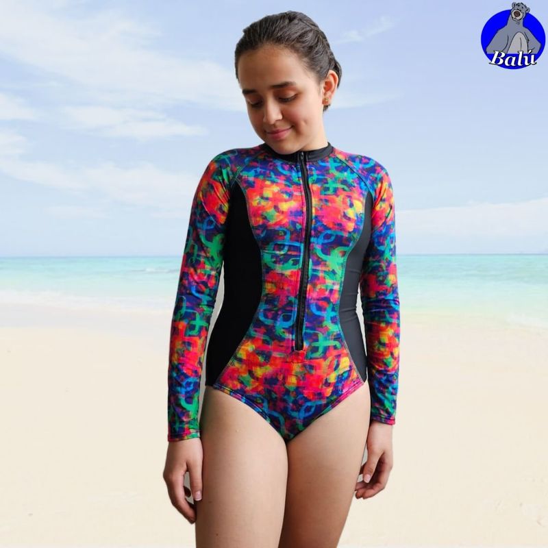 GENERICO - Ropa de baño enteriza para niñas y teen