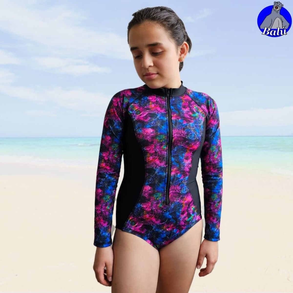 GENERICO - Ropa de baño enteriza para niñas y teen