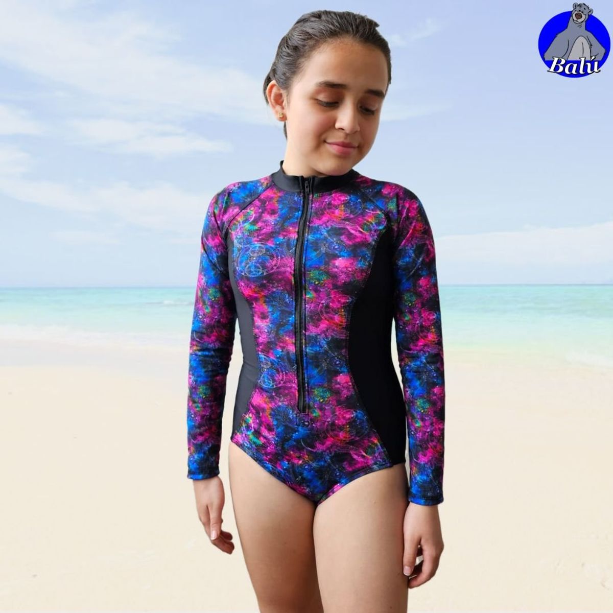 GENERICO - Ropa de baño enteriza para niñas y teen