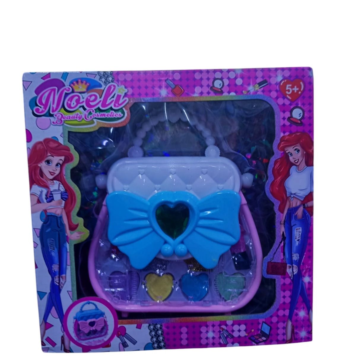 GENERICO - SET DE MAQUILLAJE CARTERITA CON MAQUILLAJE