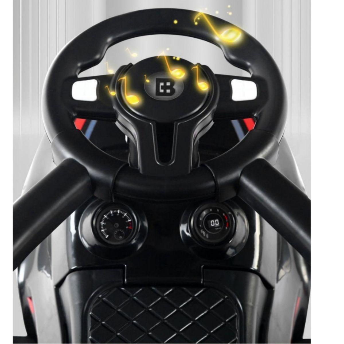 GENERICO - Carro de juguete arrastre con guiador musical y luces led r1