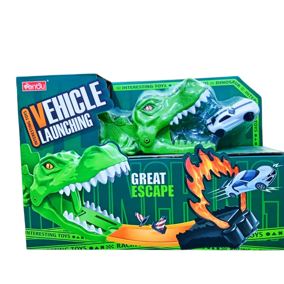 GENERICO - Set de lanzamiento de coches de dinosaurios