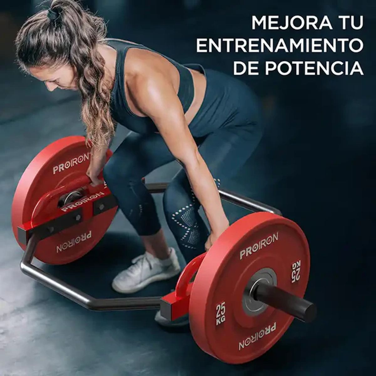 PROIRON - Barra Hexagonal Olimpica PRO 250kg - 50mm - 142cm