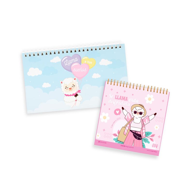 INGENIAL - Pack Ingenial Llama mía Planner diario+Organizador mensual