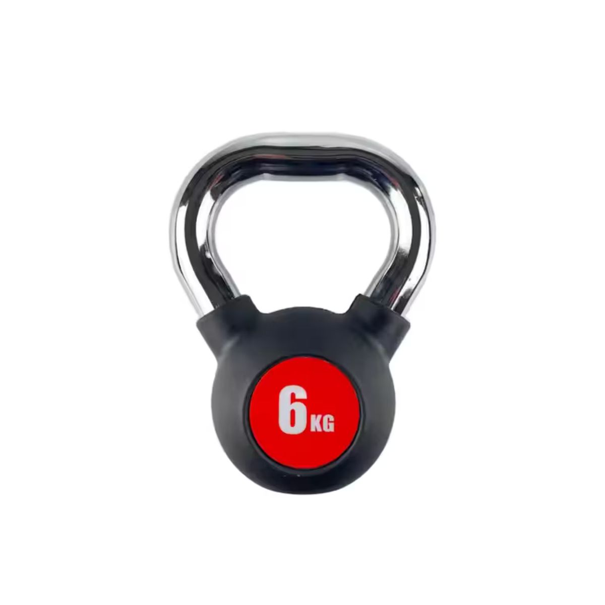 GENERICO - PESAS RUSAS PROFESIONALES CROMADAS 6 KG KETTLEBELL