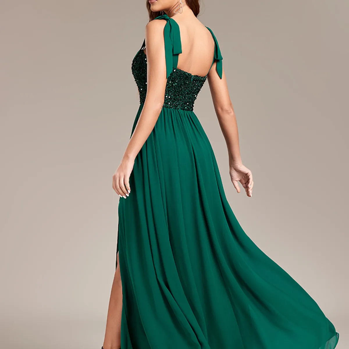 GENERICO - VESTIDO DE FIESTA MATRIMONIO VERDE