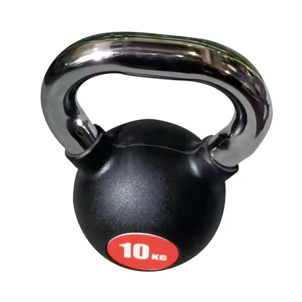 GENERICO - PESAS RUSAS PROFESIONALES CROMADAS 10KG KETTLEBELL