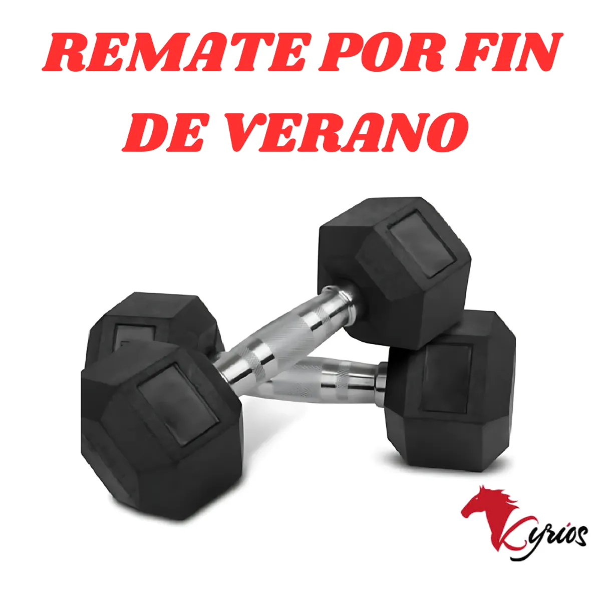 NO LOGO - Par De Mancuernas Hexagonal De 25 KG