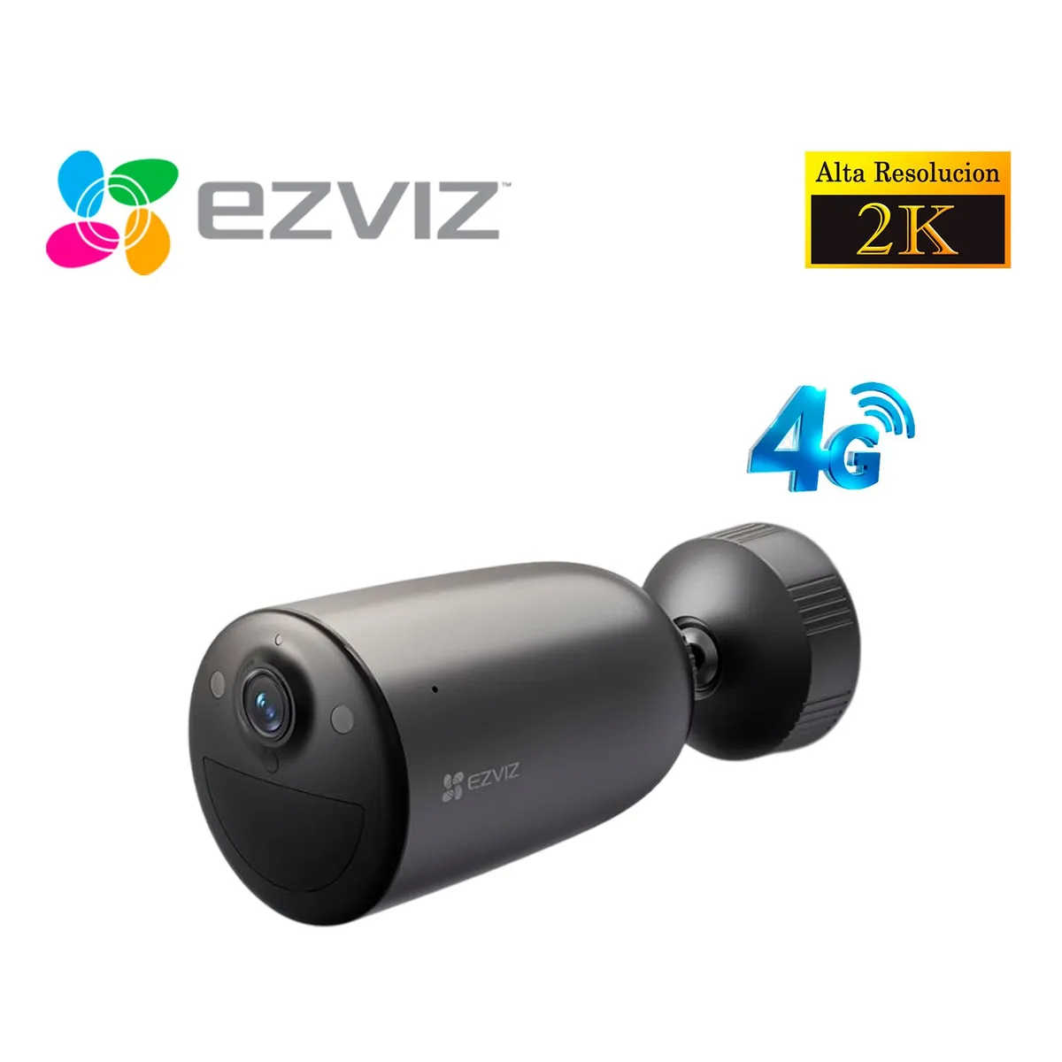 EZVIZ - Ezviz Cámara EB3 4G 2K Inteligente Exterior Inalambrica con Batería